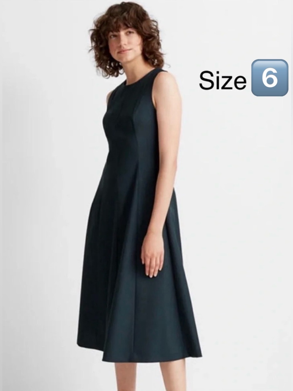 Club Monaco Viscose blend Sleek Sleeveless Midi Dress in Deep Green